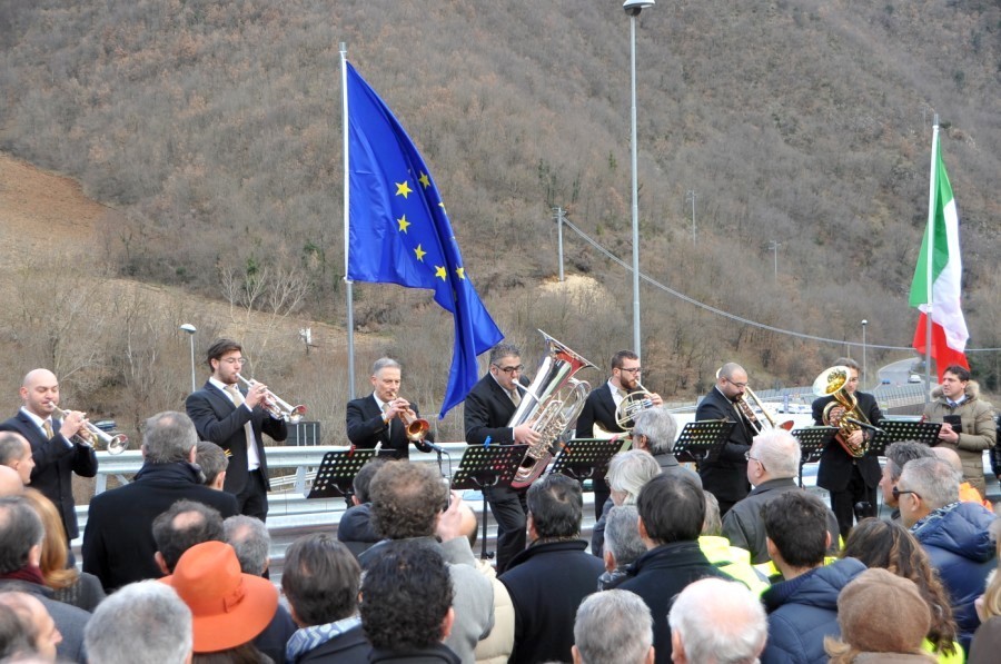 Sferisterio con Valdichienti per l’inaugurazione del nuovo tratto della Quadrilatero Marche-Umbria