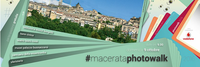 La passeggiata #macerataphotowalk parte dallo Sferisterio